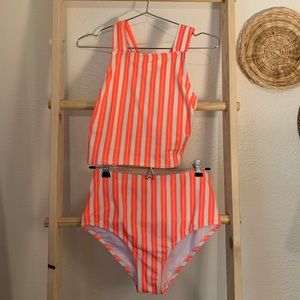 Old navy size small tankini, slightly worn